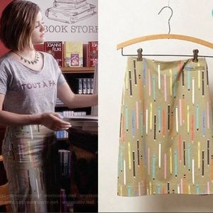 Anthropologie Elevenses No. 2 pencil skirt